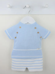 Pex blue casper shorts set - b0552.