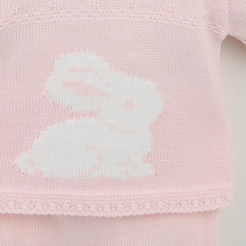 Closer view of the Pex bunny tracksuit.