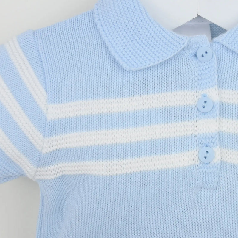 Closer view of the Pex mateo shorts set.