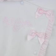 Closer view of the Pex rosa jacket.