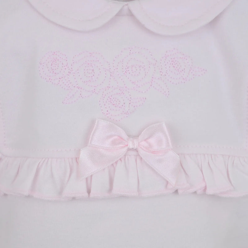 Closer view of the Pex rosa leg warmer set.