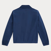 Back view of the Ralph Lauren navy bayport jacket.