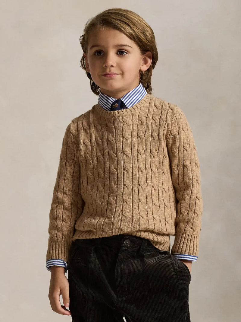 Ralph Lauren Cable Knit Sweater - Brown