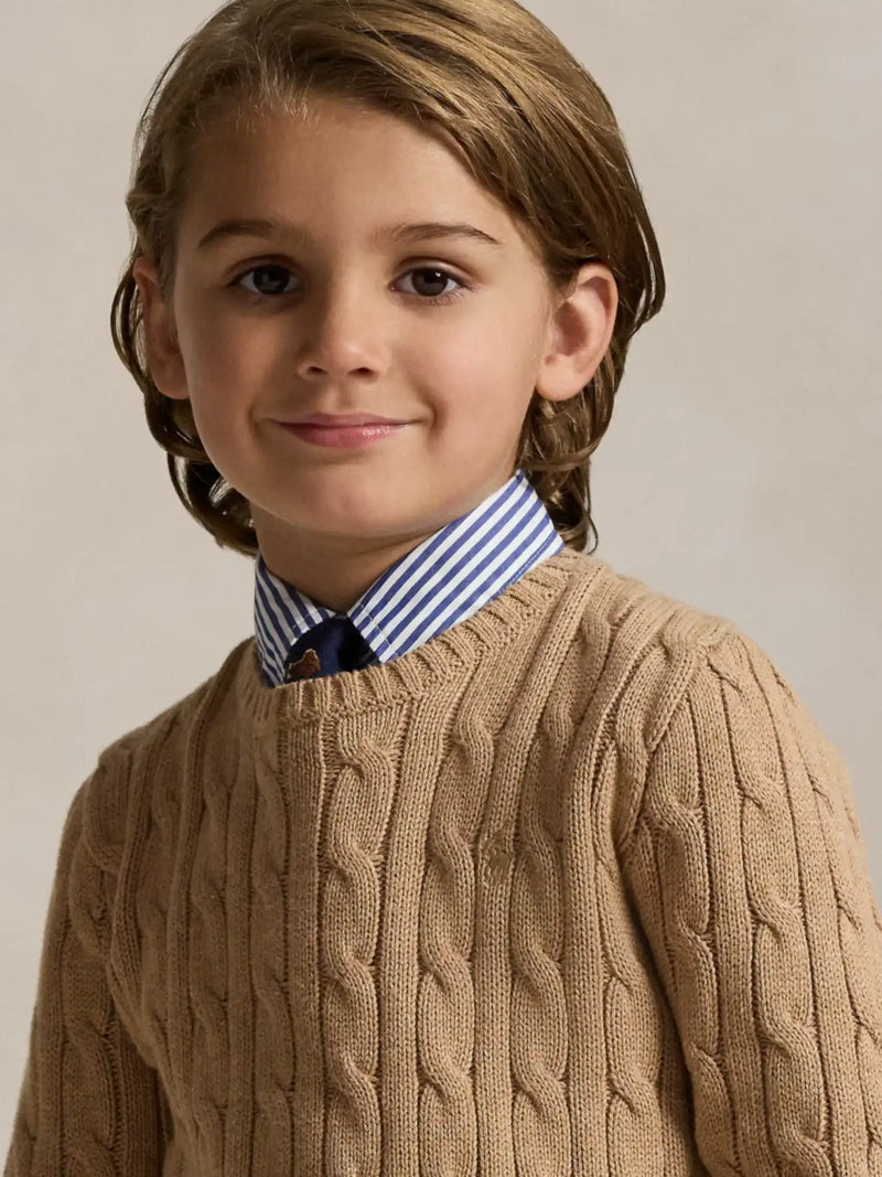 Ralph Lauren Cable Knit Sweater - Brown
