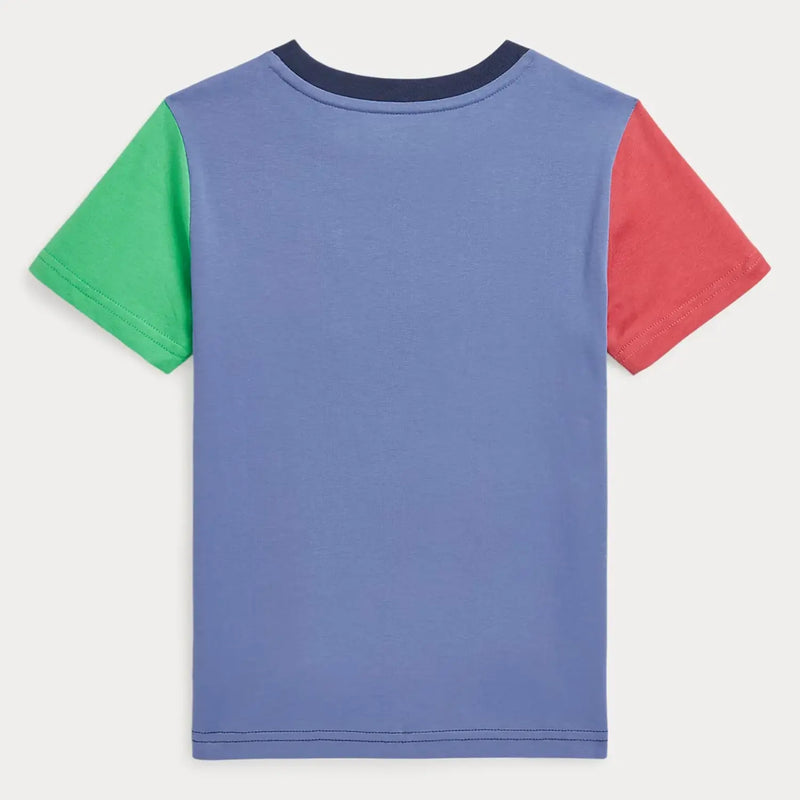 Back of the Ralph Lauren colourblock t-shirt.