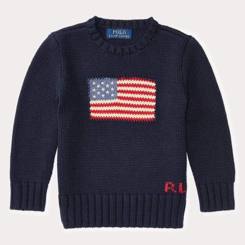 Ralph Lauren boy's flag sweater - 322668285001.