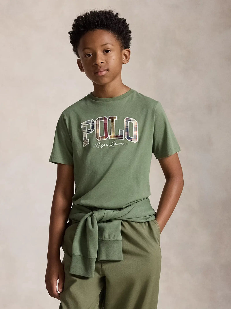 Closer look at the Ralph Lauren logo t-shirt.