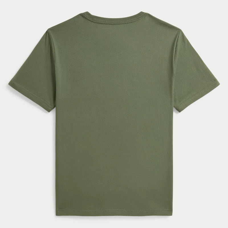 Rear view of the Ralph Lauren logo t-shirt.