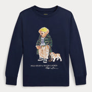 Ralph Lauren boy's long sleeve polo bear t-shirt - 322981177001.