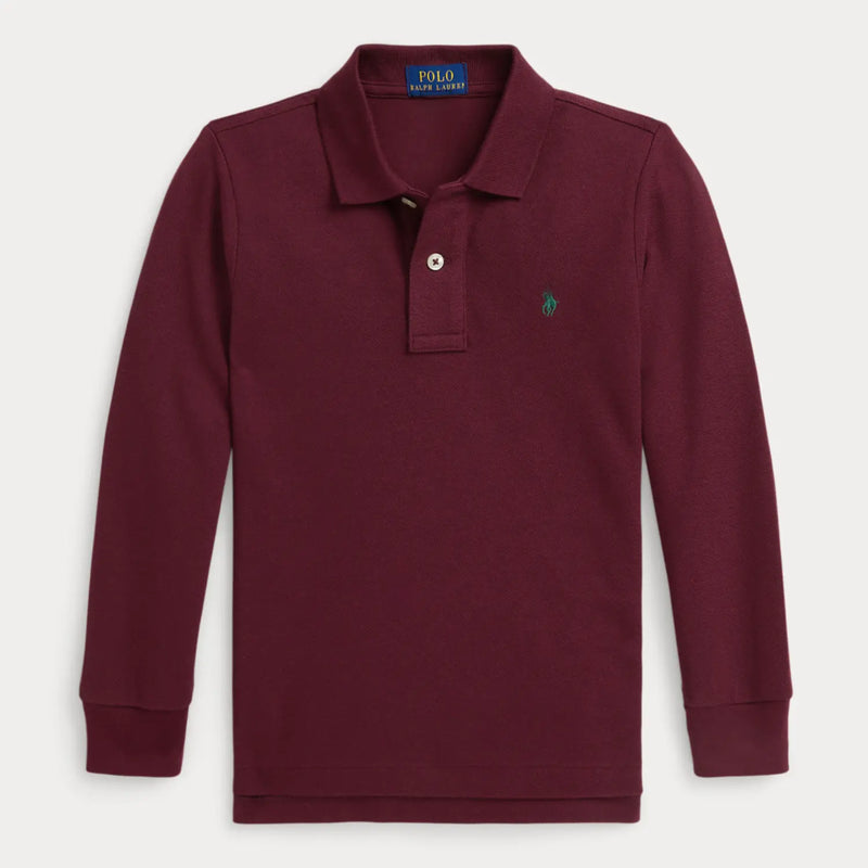 Ralph Lauren L/S Polo Shirt - Burgundy