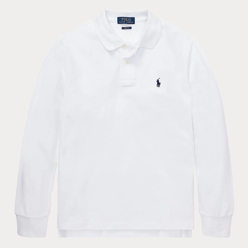 Ralph Lauren white long sleeve polo shirt - 323708858.