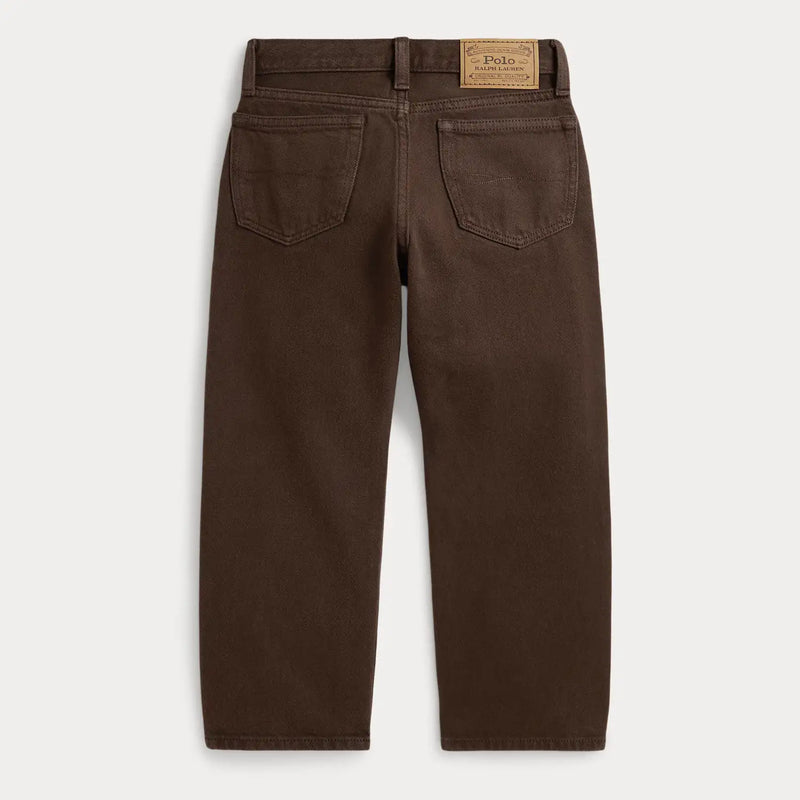 Back of the Ralph Lauren brown lynwood jeans.