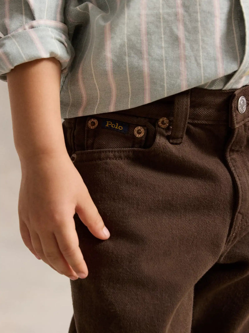 Closer view of the Ralph Lauren lynwood jeans.
