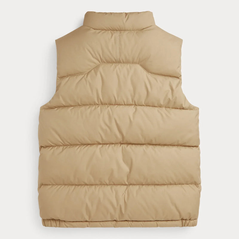 Back of the Ralph Lauren padded gilet.