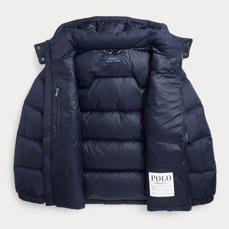 Closer look at the Ralph Lauren padded jacket.