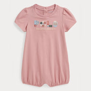 Ralph Lauren patch logo romper - 310b19086001.