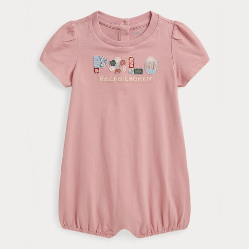 Ralph Lauren patch logo romper - 310b19086001.