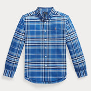 Ralph Lauren boy's plaid oxford shirt - 322a96284001.