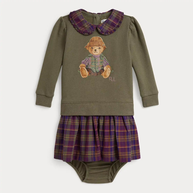 Ralph Lauren baby girl's polo bear dress - 310b26821001.
