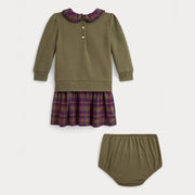 Rear view of the Ralph Lauren polo bear dress.