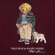 Closer look at the Ralph Lauren polo bear hoodie.