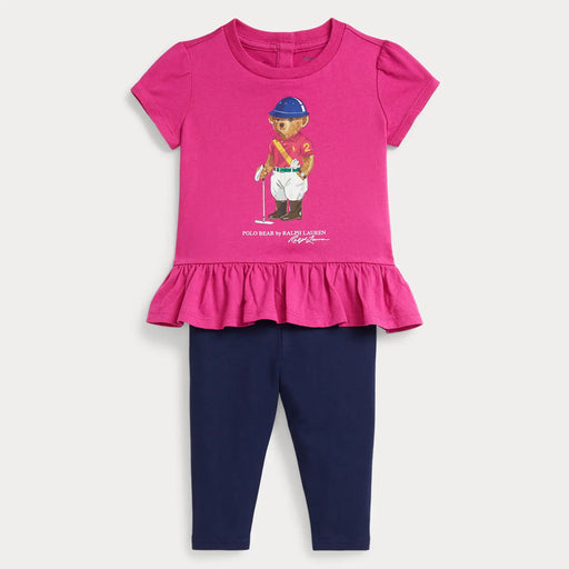 Ralph Lauren baby girl's polo bear leggings set - 310a98934001.