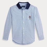 Ralph Lauren boy's polo bear oxford shirt - 322a96286001.