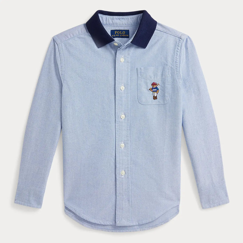 Ralph Lauren boy's polo bear oxford shirt - 322a96286001.