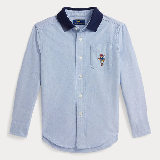 Ralph Lauren boy's polo bear oxford shirt - 322a96286001.