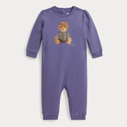 Ralph Lauren baby girl's polo bear romper - 310b26834001.