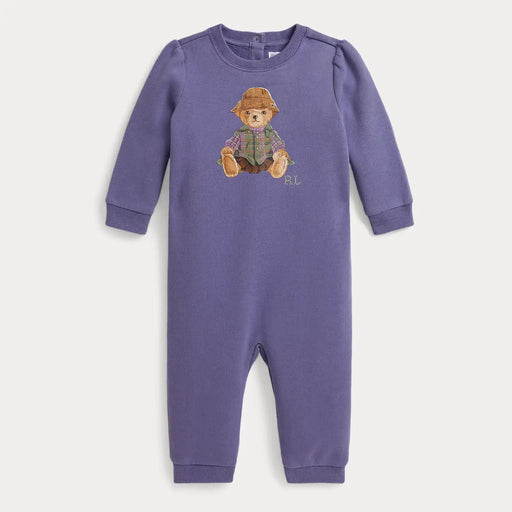 Ralph Lauren baby girl's polo bear romper - 310b26834001.