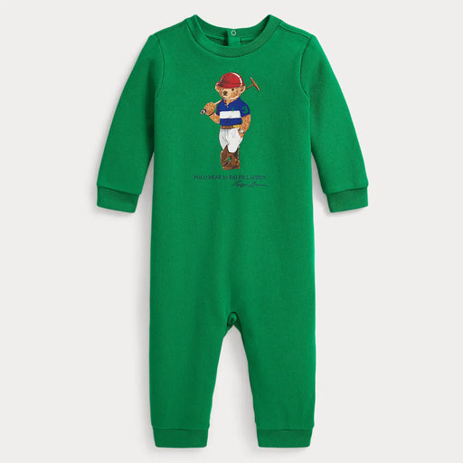 Ralph Lauren baby boy's polo bear romper - 320a98933001.