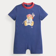 Ralph Lauren baby boy's polo bear romper - 320b14049001.