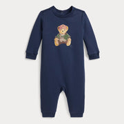 Ralph Lauren baby boy's polo bear romper - 320b30215001.