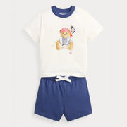 Ralph Lauren baby boy's polo bear shorts set - 320b14037001.