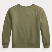 Back of the Ralph Lauren green polo bear sweatshirt.