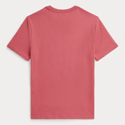 Back of the Ralph Lauren red polo bear t-shirt.