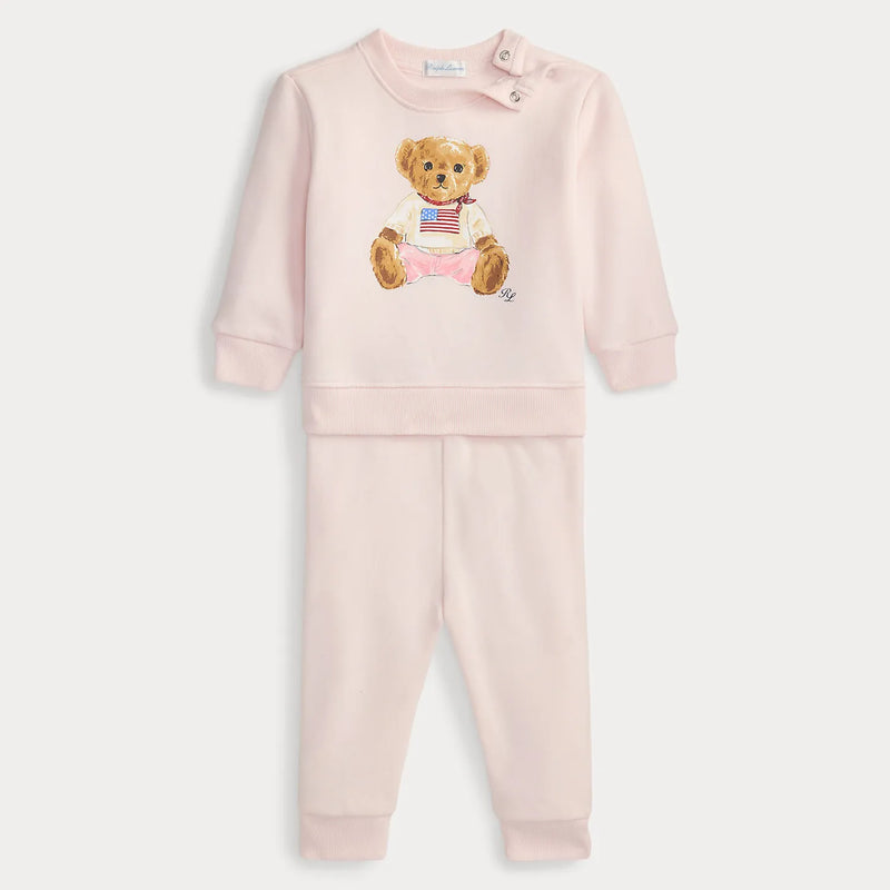 Ralph Lauren baby girl's polo bear tracksuit - 310p02078002.