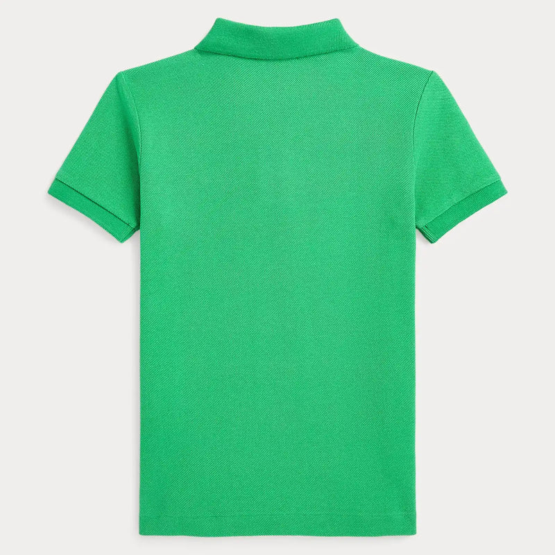 Back of the Ralph Lauren boy's polo shirt.