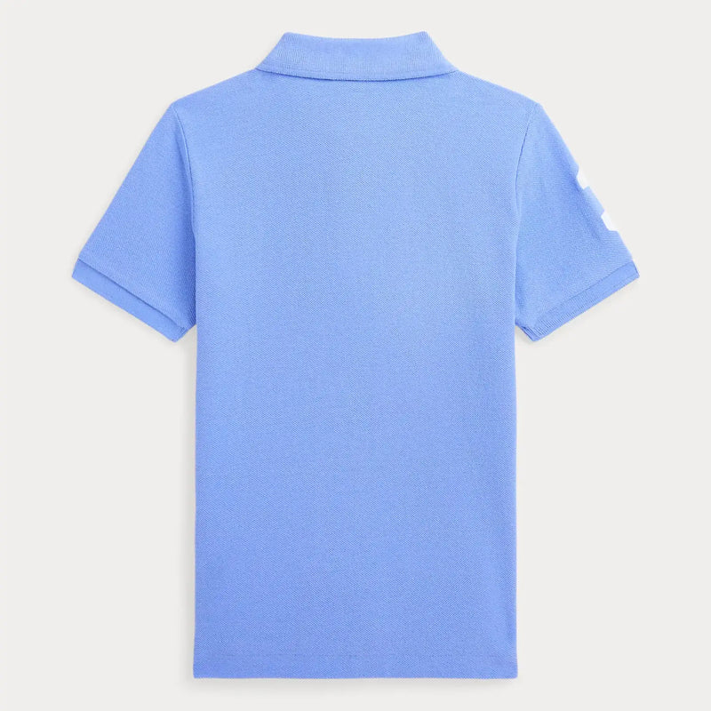 Back of the Ralph Lauren boy's pony polo shirt.