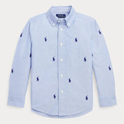 Ralph Lauren boy's blue pony shirt - 322878876001.