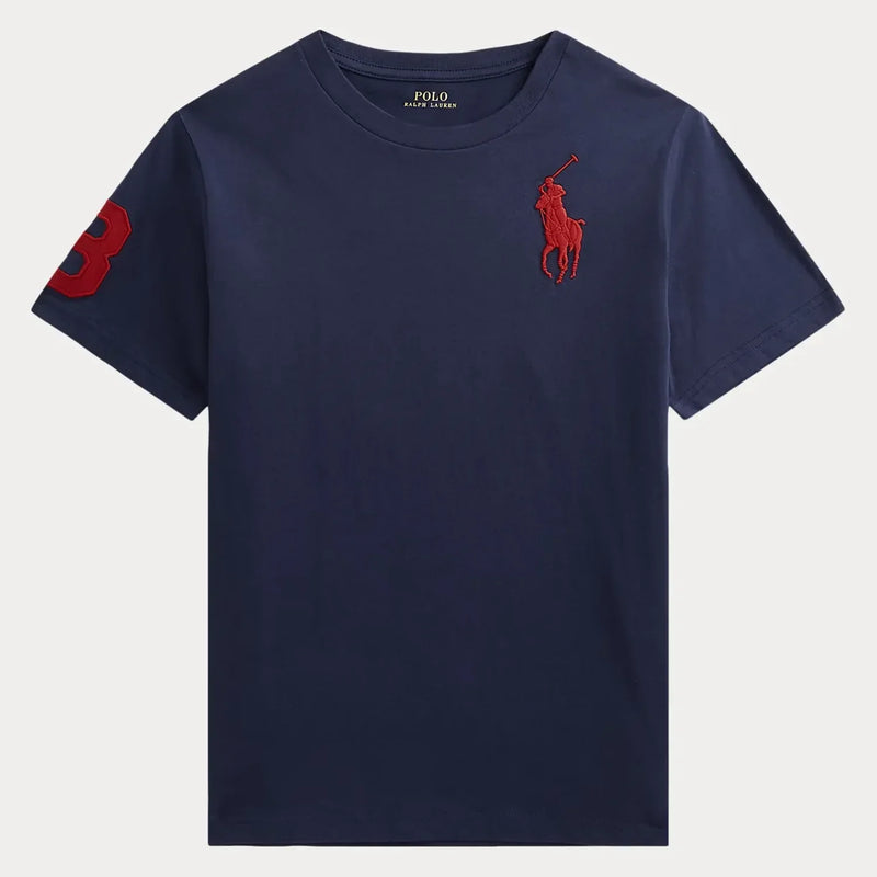 Ralph Lauren boy's navy pony t-shirt - 322832907039.
