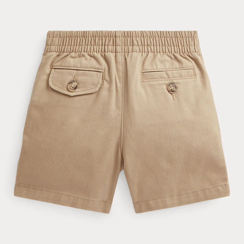 Back of the Ralph Lauren tan prepster shorts.