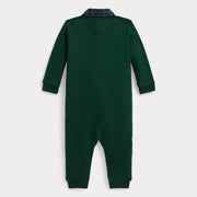 Back of the Ralph Lauren green romper.