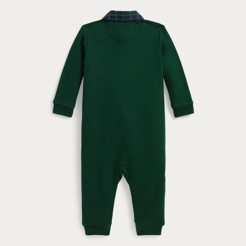 Back of the Ralph Lauren green romper.
