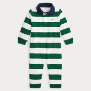 Ralph Lauren baby boy's rugby stripe romper - 320980896001.