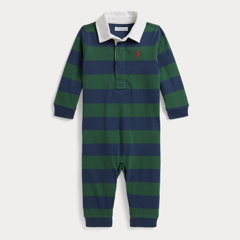 Ralph Lauren baby boy's rugby stripe romper - 320926906500.