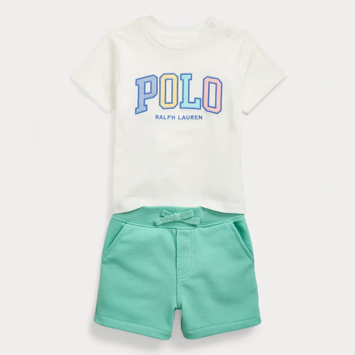 Ralph Lauren white logo shorts set - 320966475.