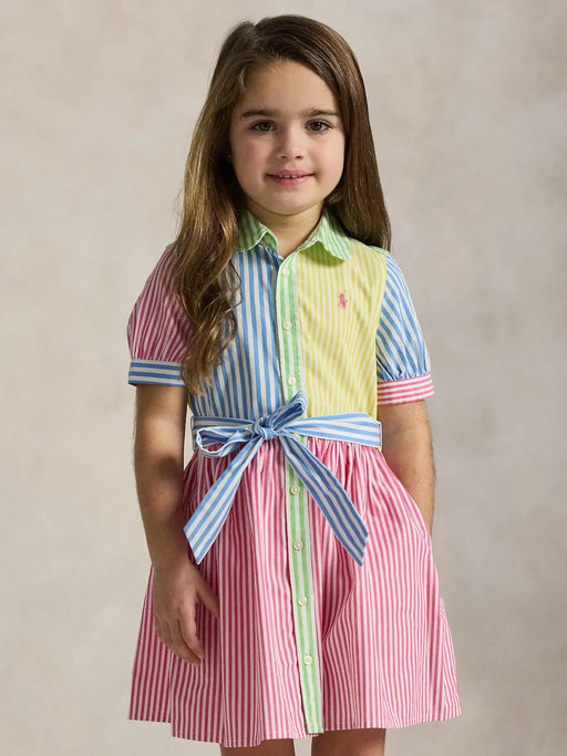 Closer view of the Ralph Lauren striped dress.