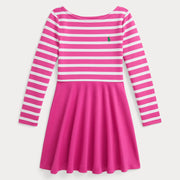 Ralph Lauren girl's striped ponte dress - 312a96139002.